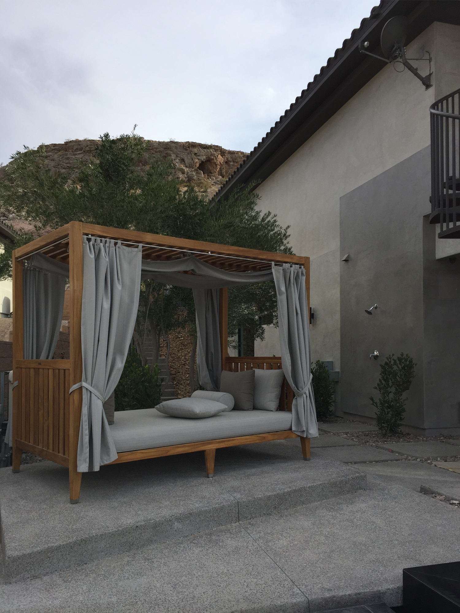 Las Vegas luxury home rear gazebo