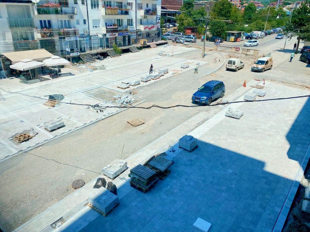 therande centeral square under construction